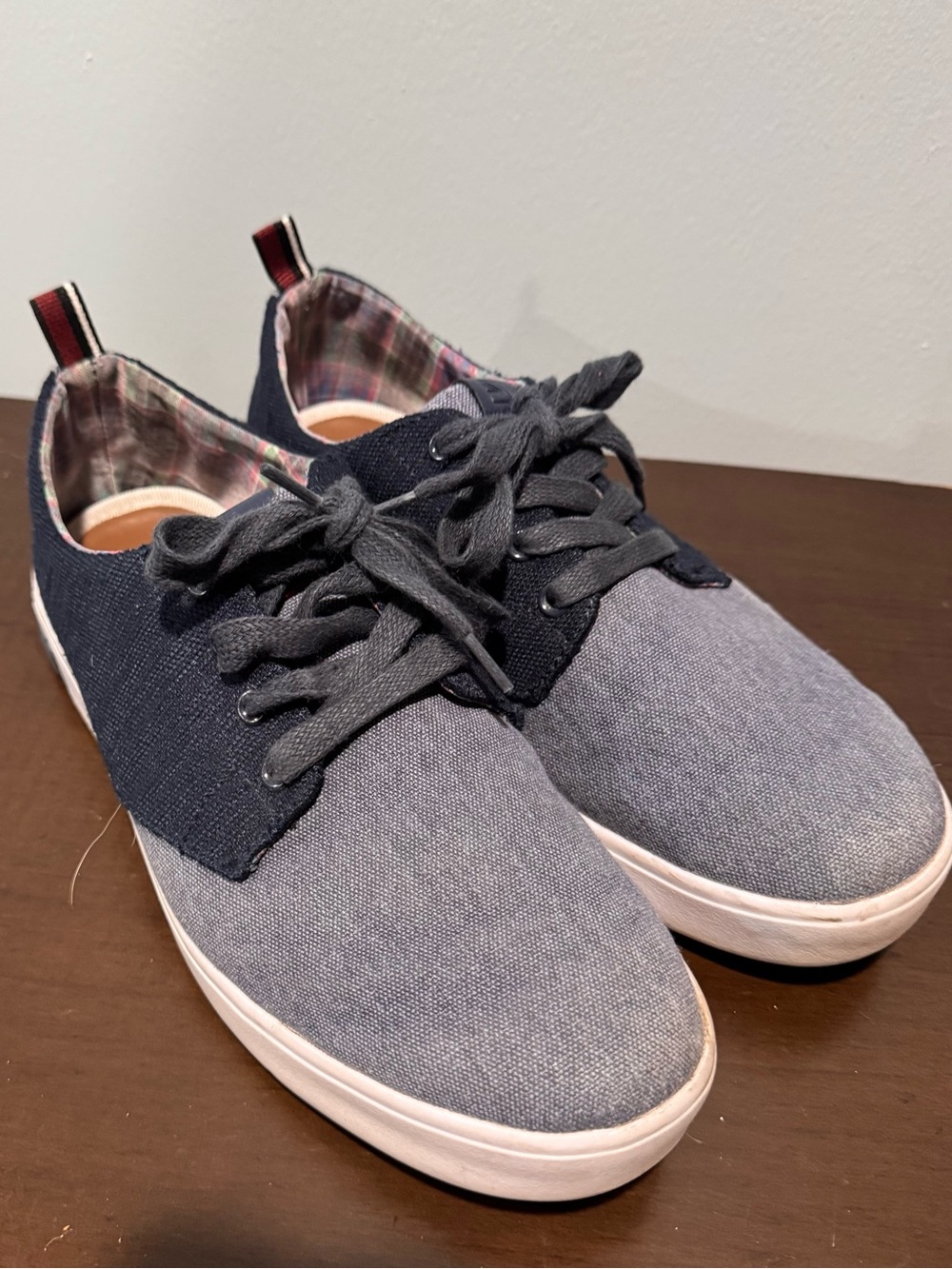Ben Sherman Two-Tone Denim Harry Derby Canvas Sneakers